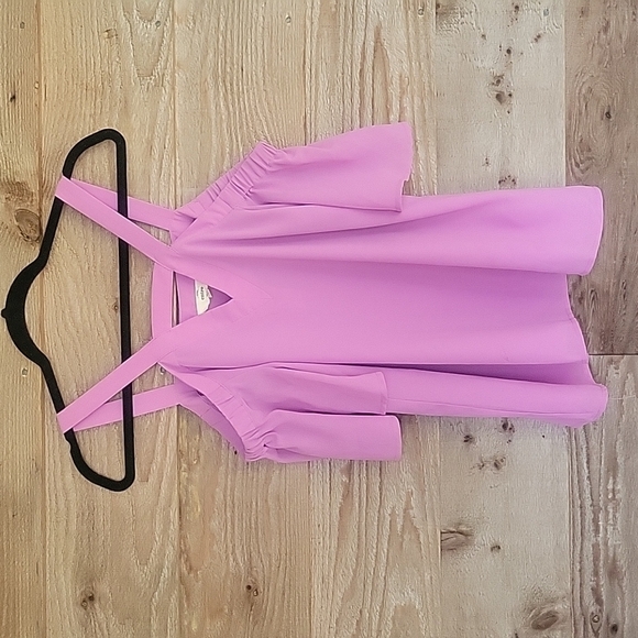 entro Tops - Entro Off the Shoulder Cutout Top Pink Size Small